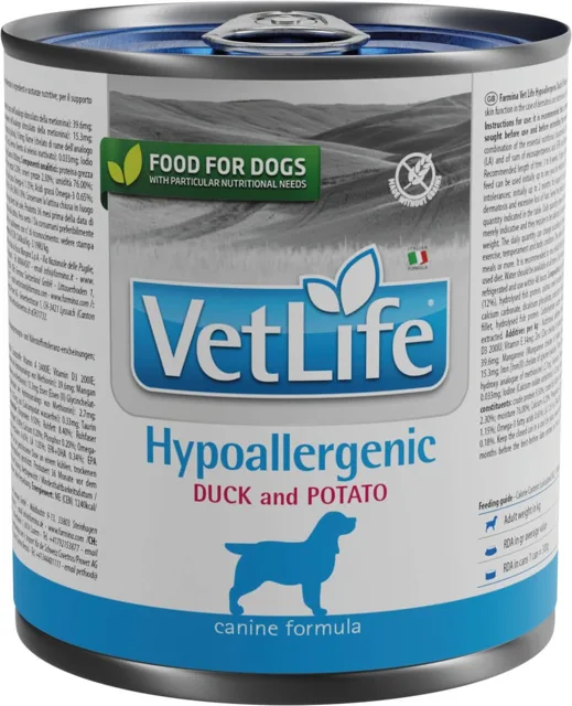 FARMINA VetLife Hypoallergenic Duck &amp; Potato dietní krmivo pro psy 300 g