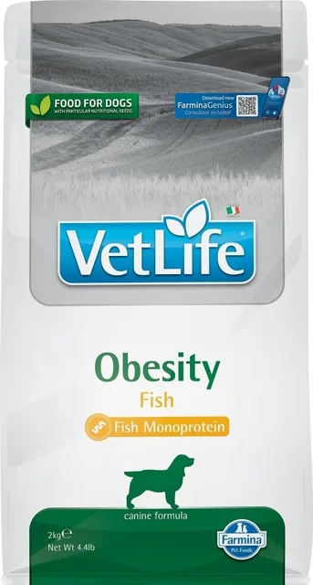 FARMINA VetLife Natural Dog Obesity Fish 2kg