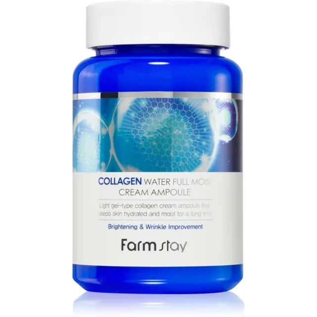Farmstay Collagen Water Full Moist Cream Ampoule bohatý hydratační krém s kolagenem 250 ml