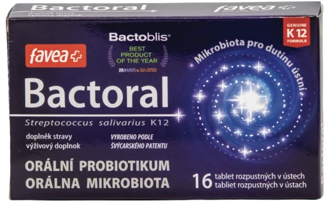 Favea Bactoral, orální probiotikum, 16 tablet