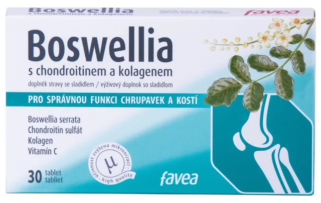 Favea Boswellia s chondroitinem a kolagenem tbl.30