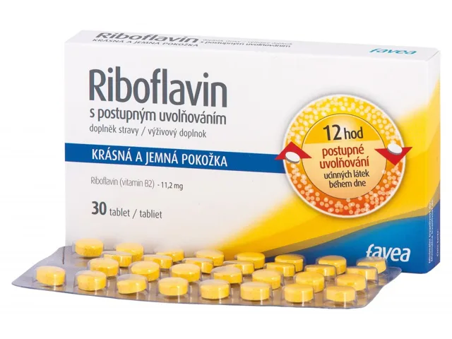 Favea Riboflavin s postupným uvolňováním tbl.30
