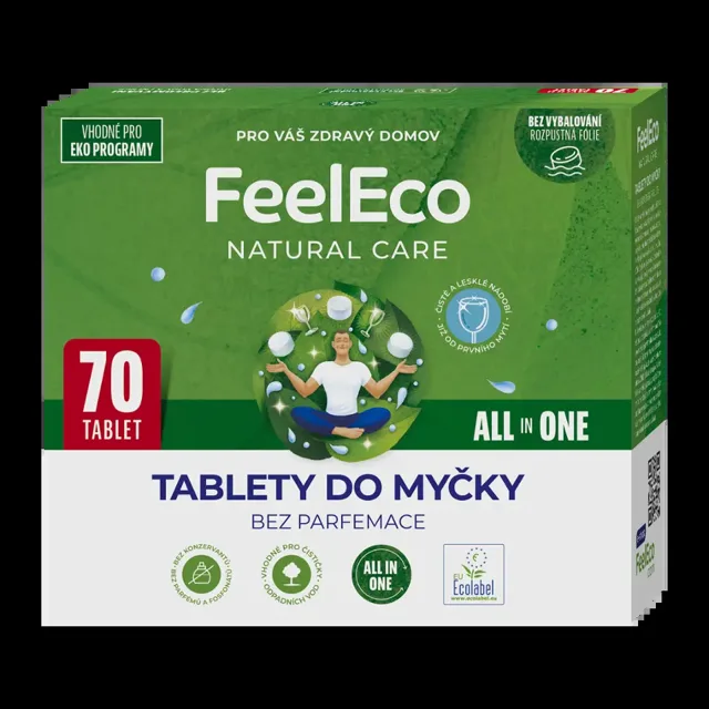 FeelEco Tablety do myčky All in One 70 ks