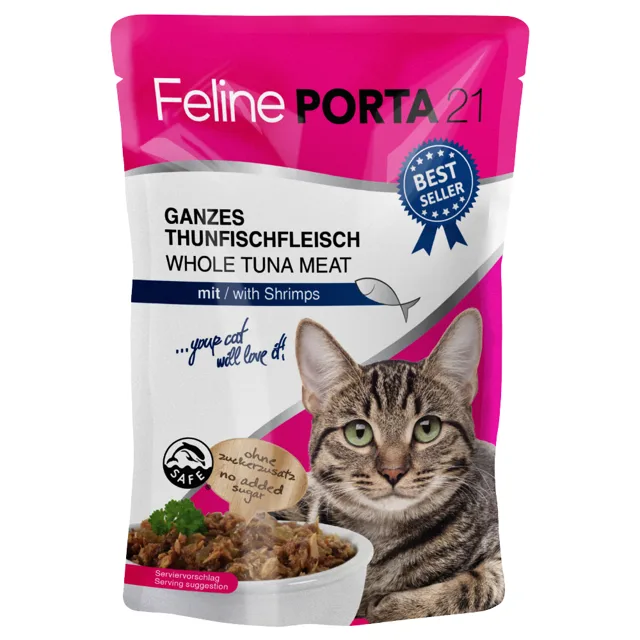 Feline Porta 21 kapsičky 6 x 100 g - Tuňák s hovězím