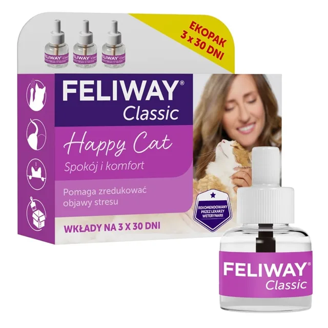 FELIWAY Classic 3 náplně doplňující feromony pro kočky
