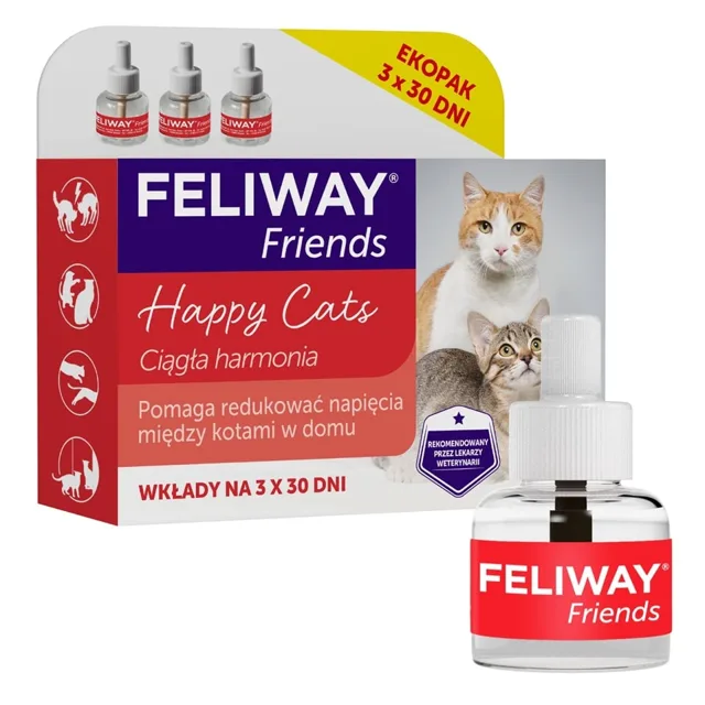FELIWAY Friends 3 náhradní náplně feromony pro konflikty mezi kočkami