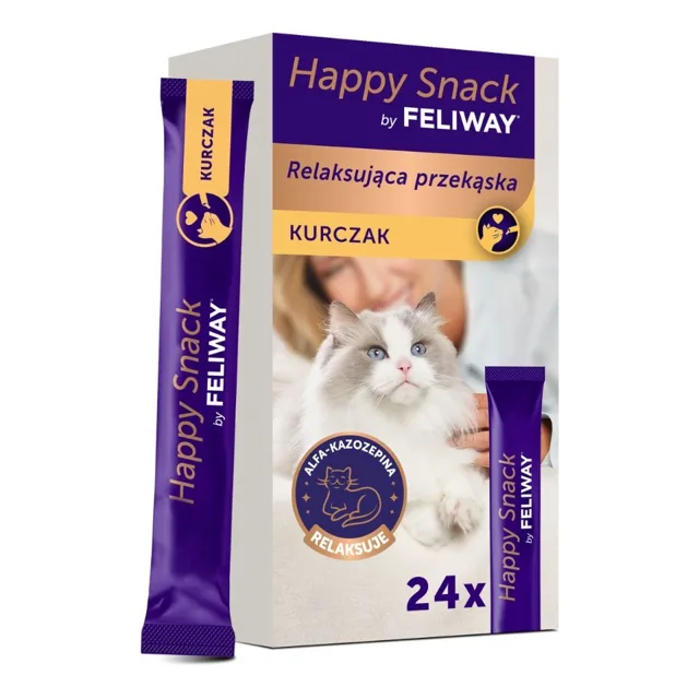 FELIWAY Happy Snack Chicken 24x15 g s kuřetem, relaxační pamlsek pro všechny kočky