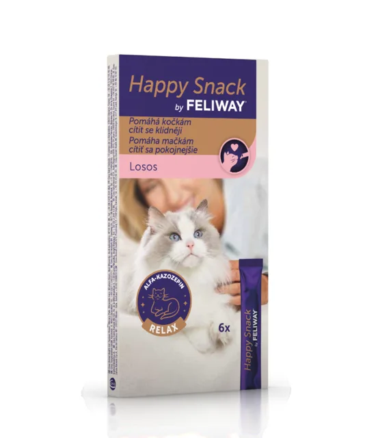 Feliway Happy Snack losos 6x15 g