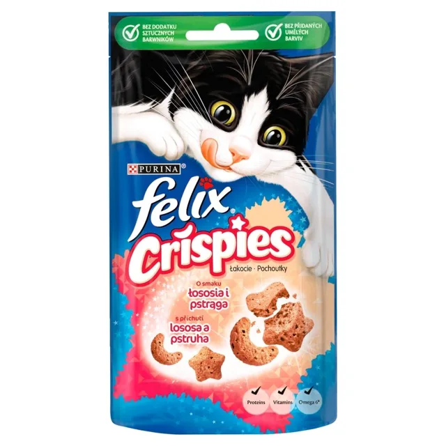 FELIX Crispes příchutí lososa a pstruha