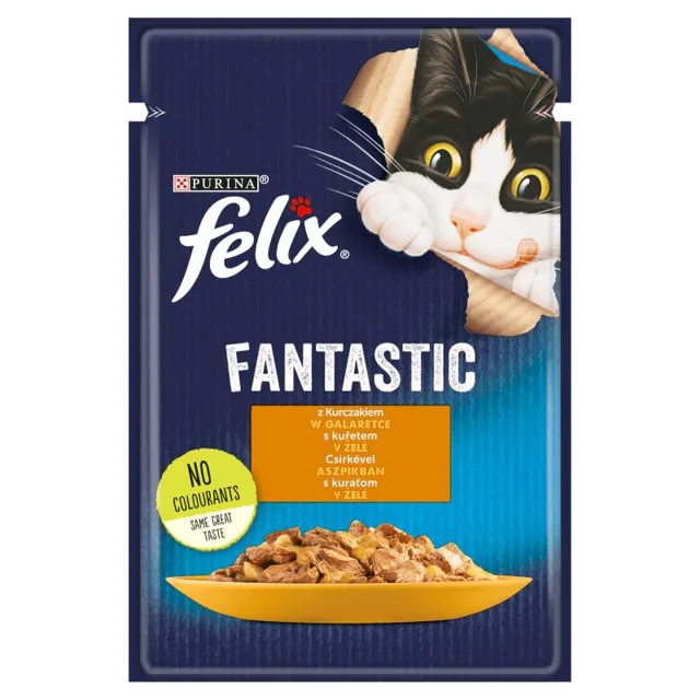 FELIX FANTASTIC s lososem v želé 85g