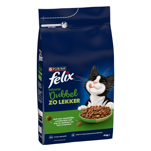 Felix Inhome Doubly Delicious kuřecí a krůta - 2 kg