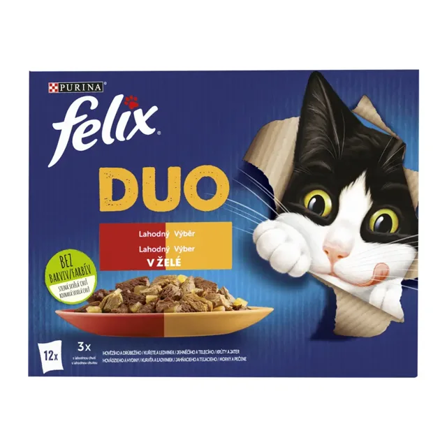 Felix Kapsička pro kočky Fantastic Duo multipack 12x 85 g 1020 g