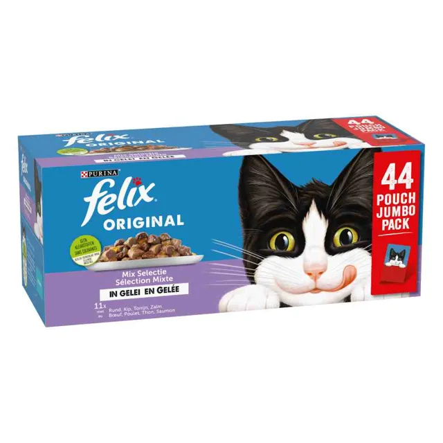 Felix Original Mix kapsičky 44 x 85 g - losos, tuňák, hovězí, kuře
