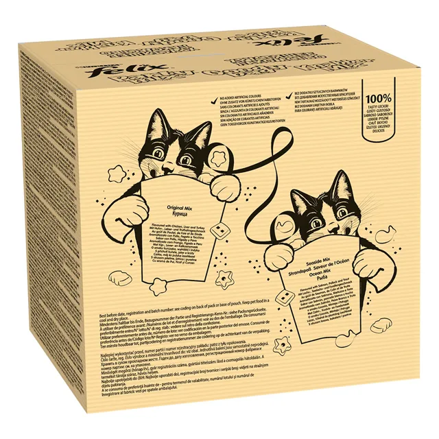 Felix Party Mix kapsičky - losos, treska, pstruh 16 x 60 g