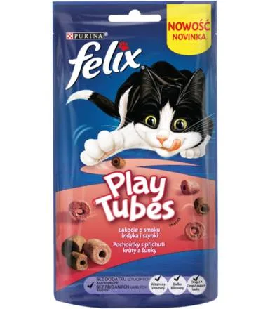 FELIX Play Tubes s příchutí krůty a šunky 50g