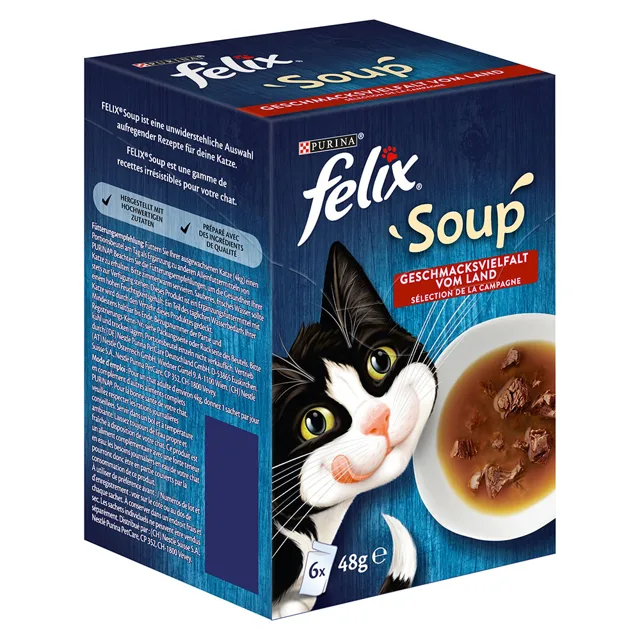 Felix polévky 24 x 48 g - treska, tuňák, platýs