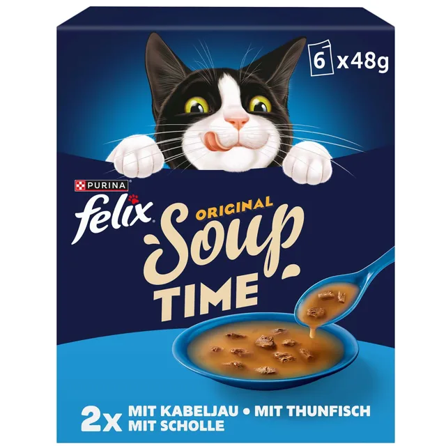 Felix polévky 6 x 48 g - treska, tuňák, platýs