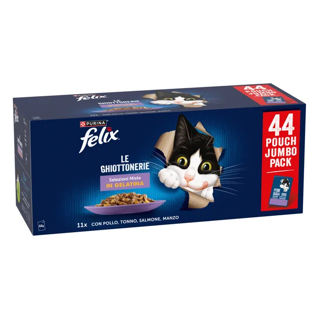 Felix So Gut kapsičky 2 x 44 kapsiček 88 x 85 g megabalení  - kuřecí, hovězí, tuňák, losos