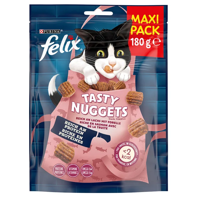 Felix Tasty Nuggets pamlsky losos, pstruh - 180 g