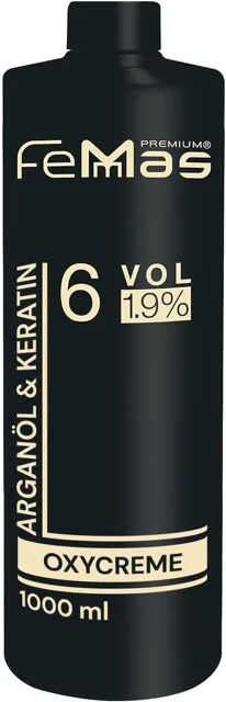 FemMas Oxycreme 1000 ml (1,9 %) Profesionální oxidační prostředek pro barvení