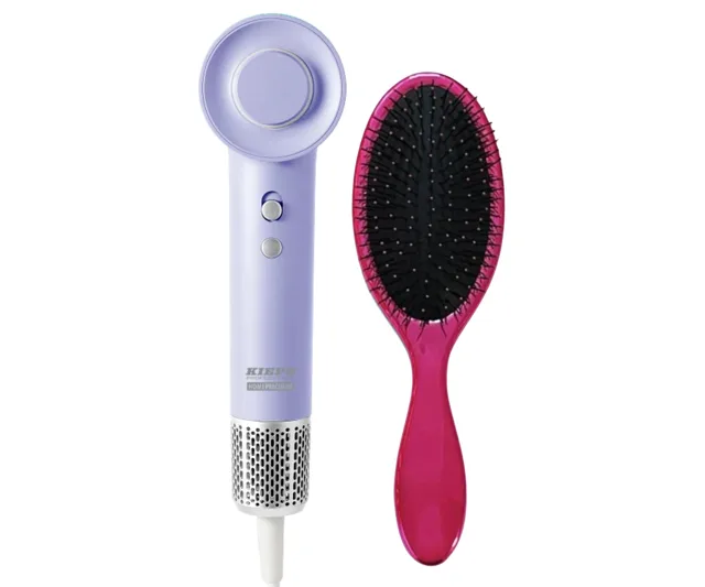 Fén na vlasy Kiepe Professional Home Precision BLDC Hair Dryer - 1100 W, fialový + kartáč Kiepe zdarma + dárek zdarma