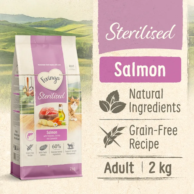 Feringa Adult Sterilised s lososem - NOVINKA 2 kg