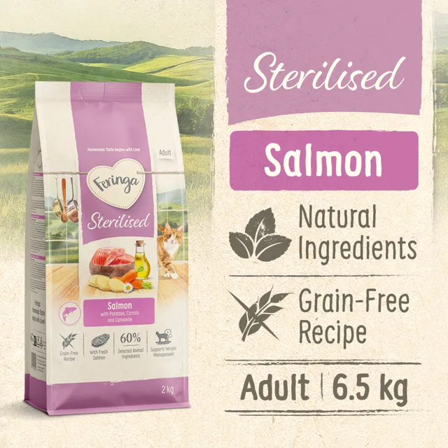 Feringa Adult Sterilised s lososem - NOVINKA 6,5 kg