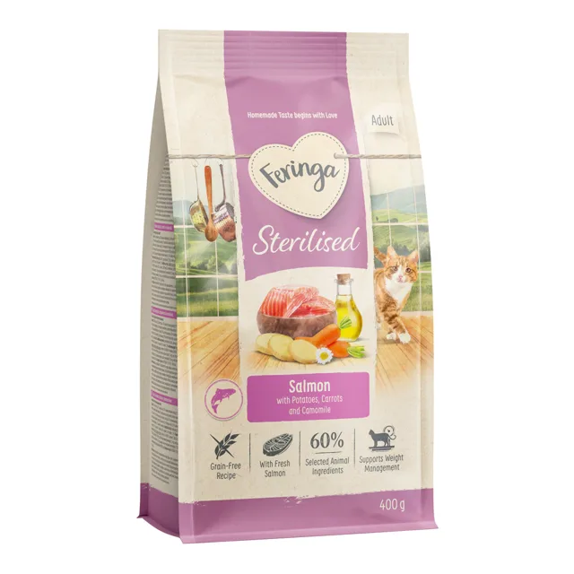 Feringa Adult Sterilised s lososem - NOVINKA Výhodné balení 10 kg (5 x 2 kg)