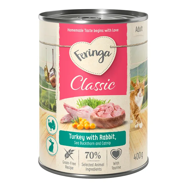 Feringa Classic Meat Menu 6 x 400 g - králičí a krocaní
