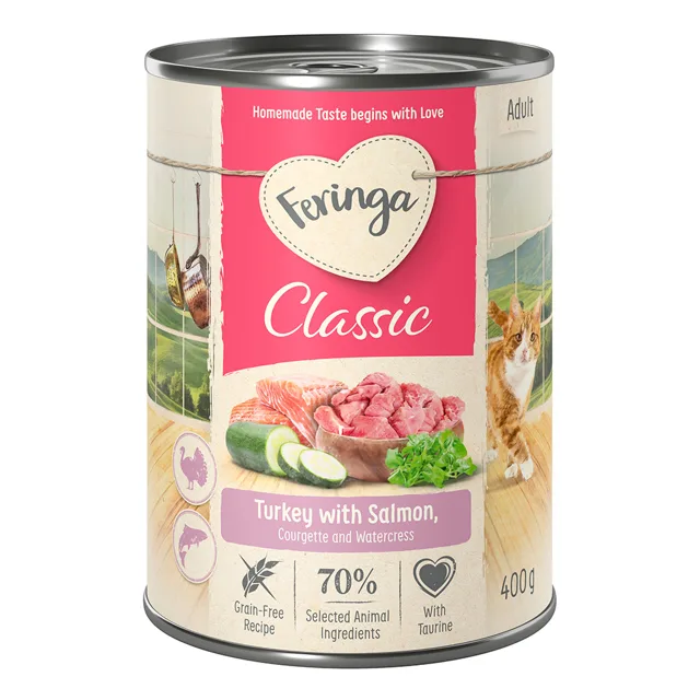 Feringa Classic Meat Menu 6 x 400 g - losos a krůtí