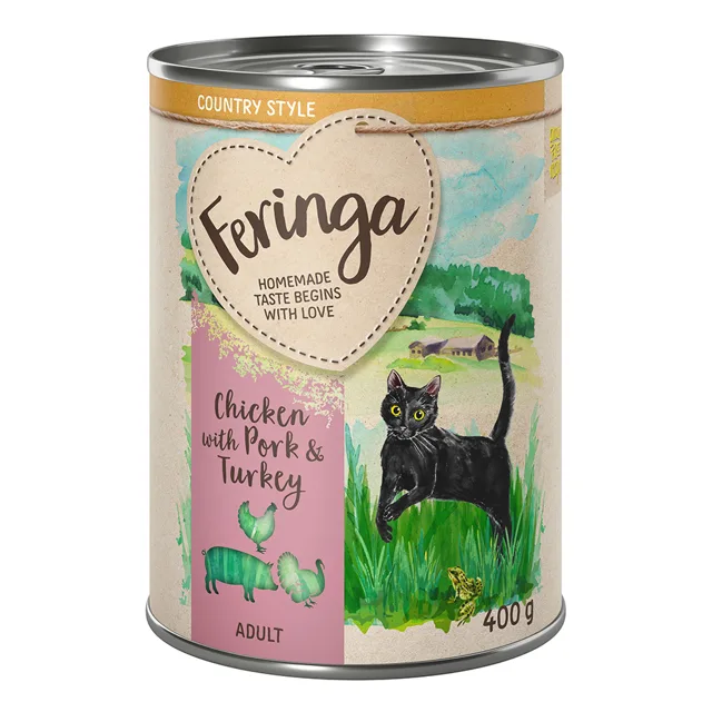 Feringa Country Style Menü 24 x 400 g – výhodné balení - kuřecí, vepřové, kachna