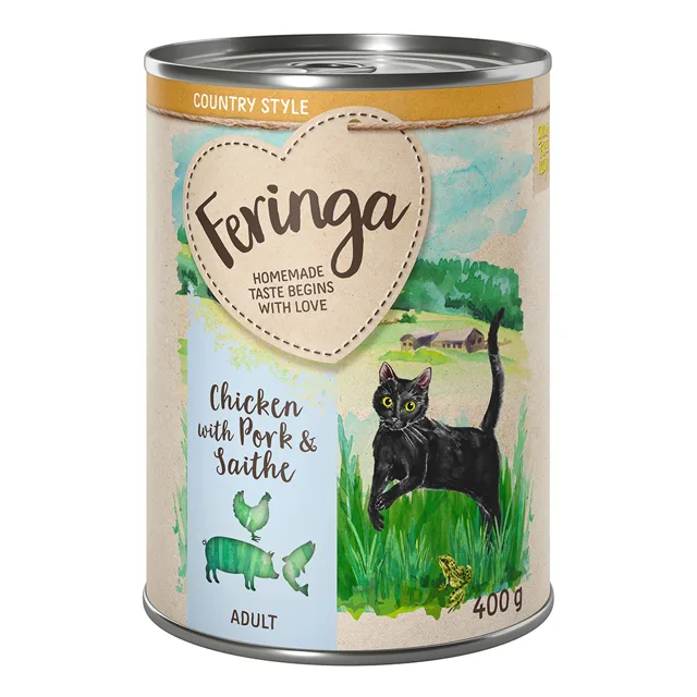 Feringa Country Style Menü 6 x 400 g - kuřecí, vepřové, treska
