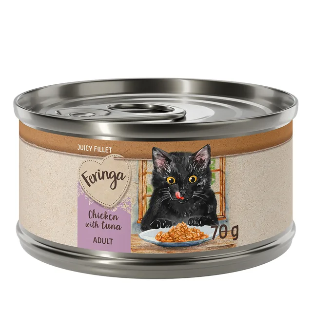 Feringa Juicy Fillet 12 ks (12 x 70 g) kuřecí s tuňákem 12 ks (12 x 70 g)