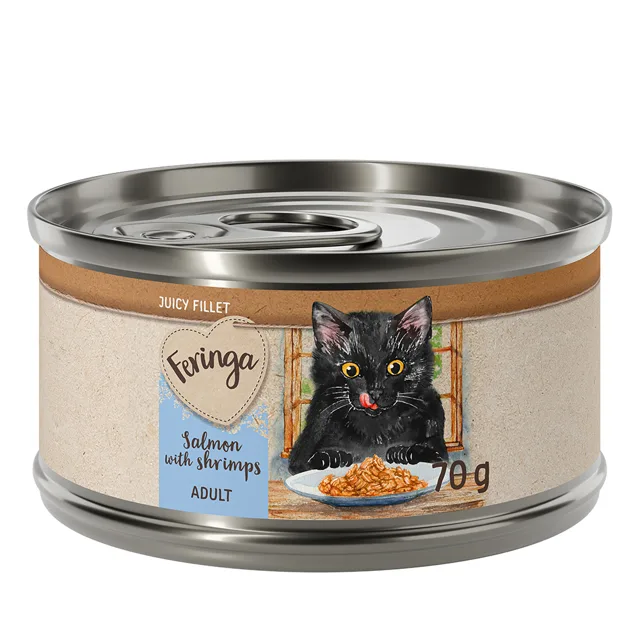 Feringa Juicy Fillet 12 ks (12 x 70 g) losos s tuňákem 12 ks (12 x 70 g)