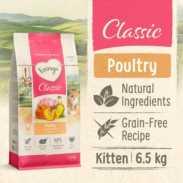 Feringa Kitten Classic drůbeží - NOVINKA 6,5 kg