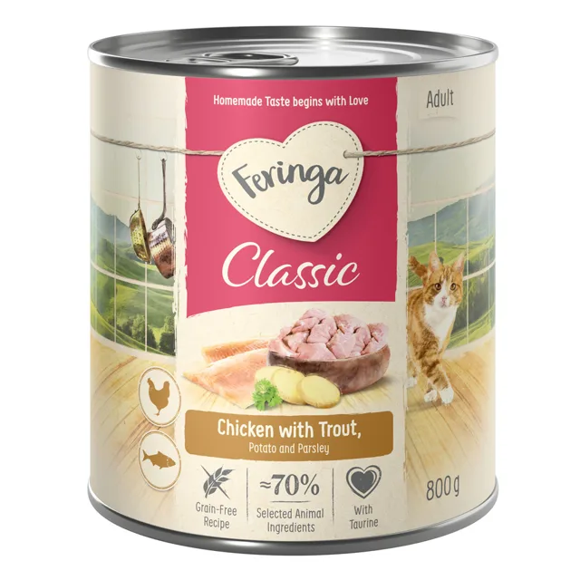 Feringa Menu Duo - dvě příchutě 6 x 800 g - Pstruh a kuře