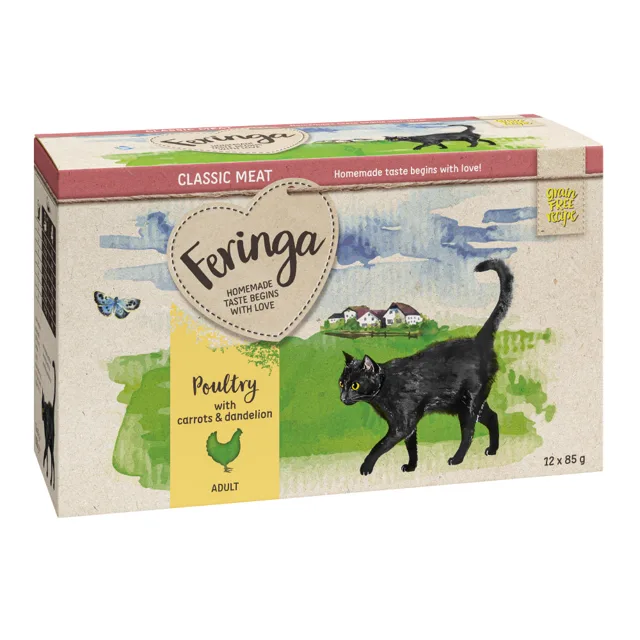 Feringa Multipack uzavíratelné kapsičky 12 x 85 g - Drůbeží s mrkví