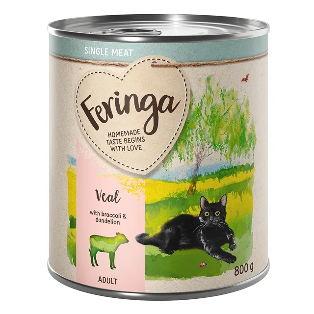 Feringa Single Meat Menü 12 x 800 g - telecí s brokolicí a pampeliškou