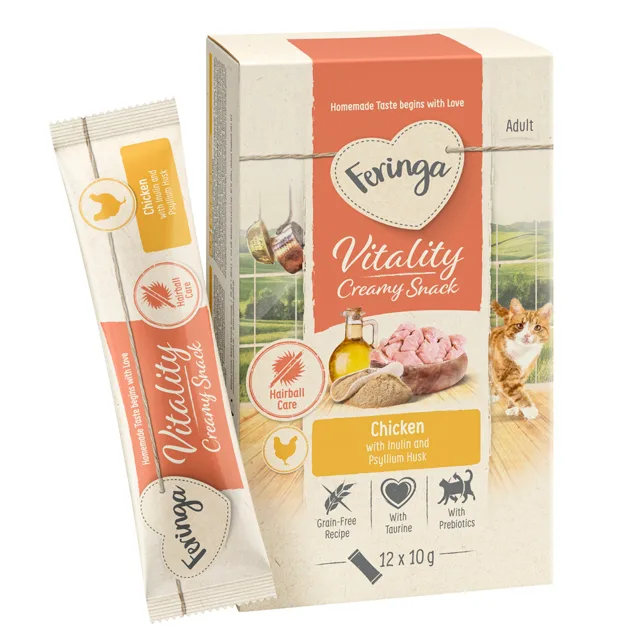 Feringa Vitality Creamy Snacks - kuřecí (24 x 10 g)