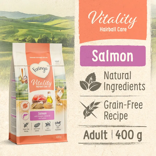 Feringa Vitality Hairball Care - losos - 400 g