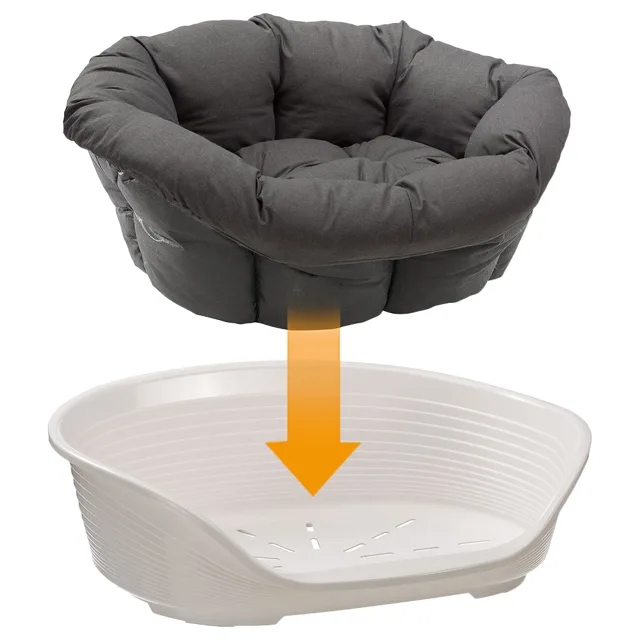 Ferplast antracitový potah pro koš Siesta Deluxe (bez koše) - Velikost 12: D 114 x Š 83 x V 37 cm