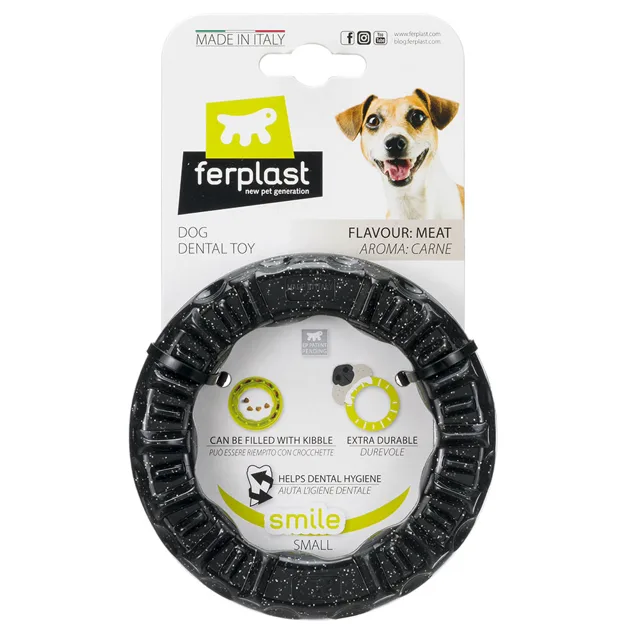 Ferplast pes Smile kruh černý - vel. S: Ø 12 x V 2,4 cm