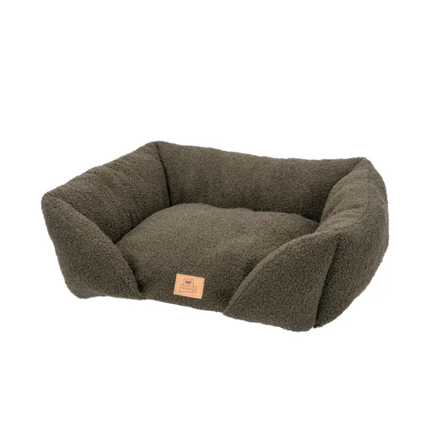 Ferplast plyšový pelíšek Pamper Bouclé, zelená - D 78 x Š 56 x V 22 cm