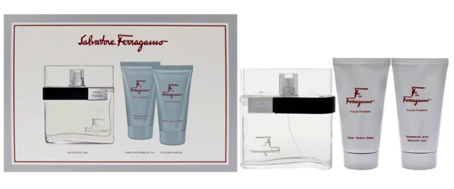 Ferragamo F By Ferragamo Pour Homme - EDT 100 ml + sprchový gel 75 ml + balzám po holení 75 ml