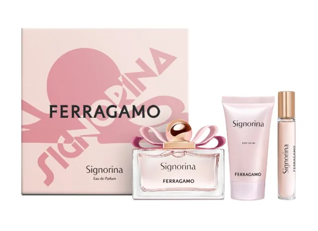 Ferragamo Signorina - EDP 100 ml + tělové mléko 50 ml + EDP 15 ml