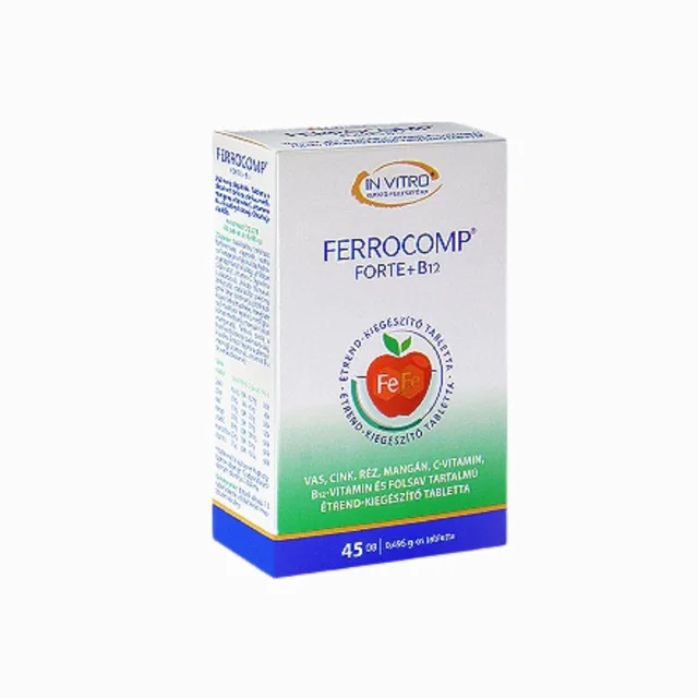 Ferrocomp forte + B12, 45 tablet - InVitro