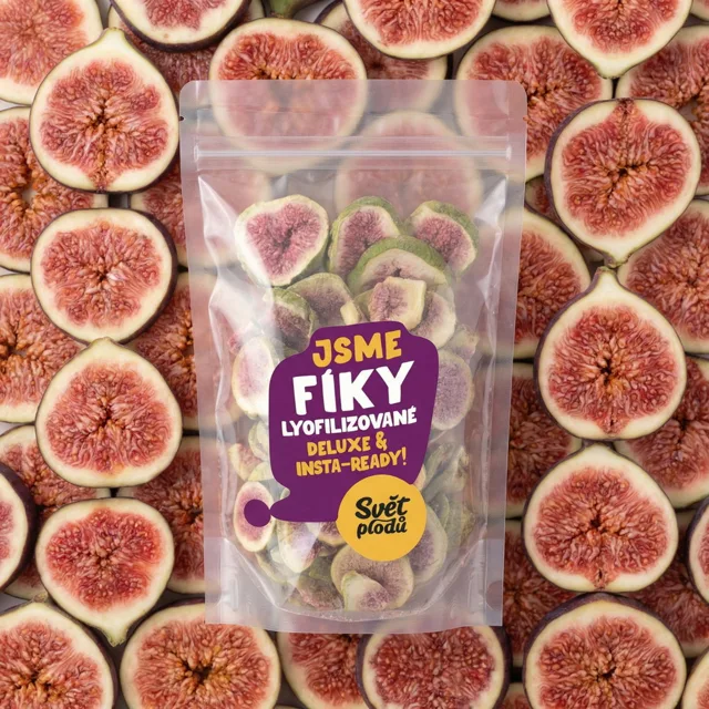 Fíky lyofilizované plátky váha 500g