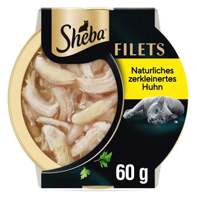Filety Sheba Feine Filets 16 ks (16 × 60 g) - kuřecí