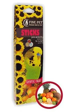 Fine Pet Tyčinka Andulka Exot Ovoce 2ks/110g