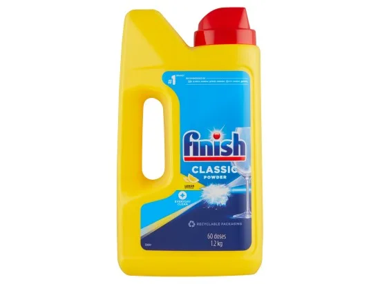 Finish Classic prášek do myčky nádobí Lemon Sparkle 1,2 kg